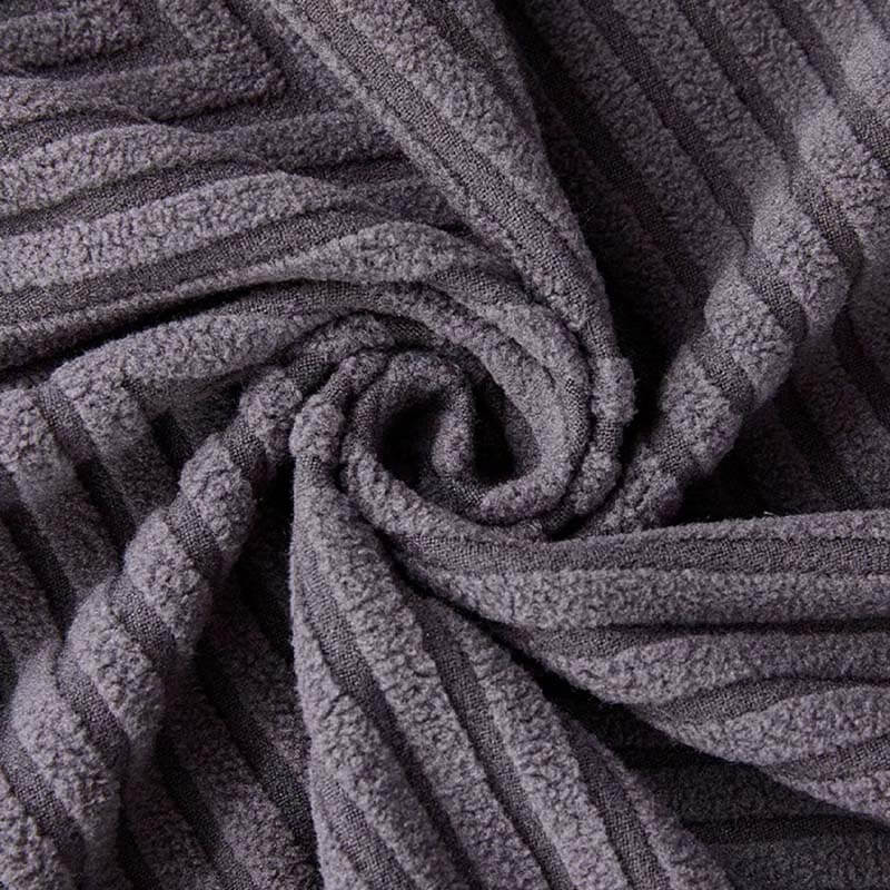 Various color swatches of herringbone chenille stretch sofa covers for home decor options