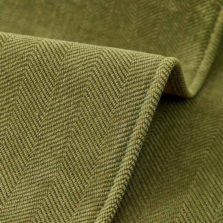 Close-up of waterproof herringbone chenille sofa cushion cover fabric texture