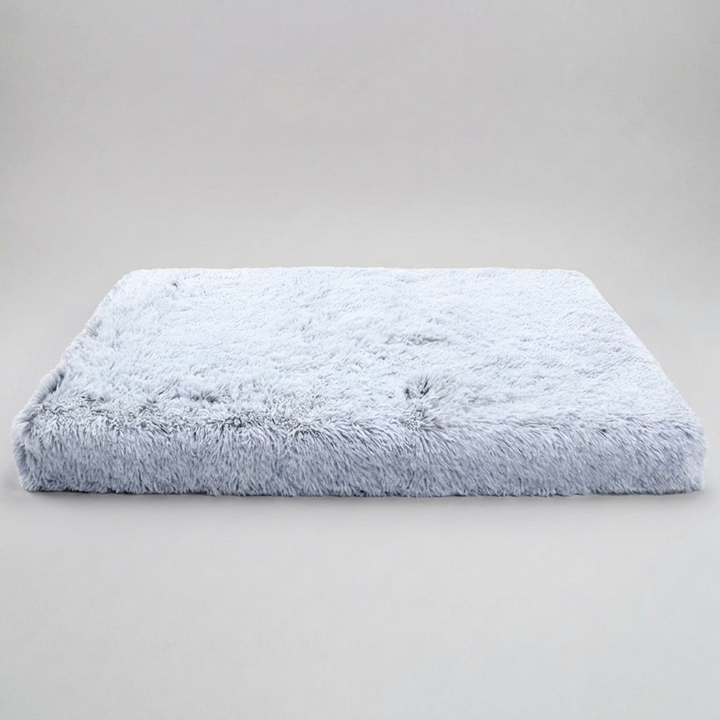 Large/small dog anti-anxiety memory foam pet mattress. Calming orthopedic dog bed with easy-clean washable cover.