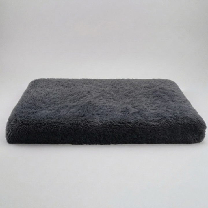 Orthopedic memory foam dog mattress for ultimate comfort & joint support. Anti-anxiety pet bed, washable.