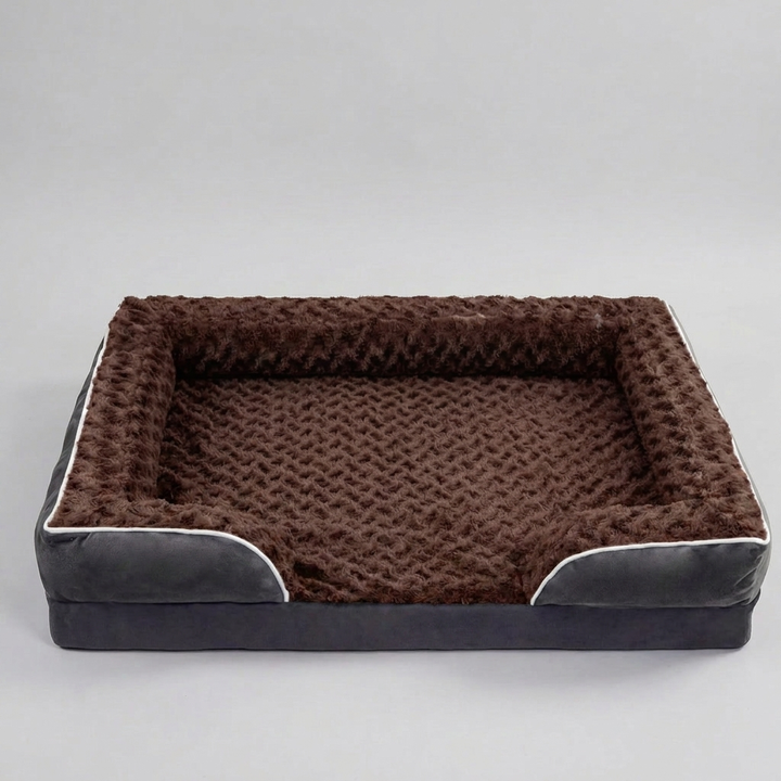 Detachable orthopaedic dog bed for superior joint support & comfort. Easy-to-clean, water-repellent for pets.