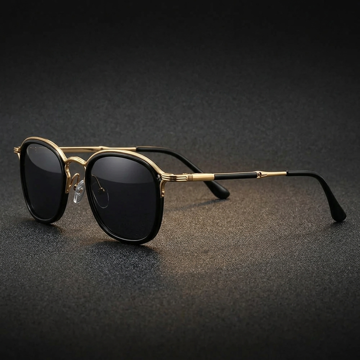 Trendy copper tortoise Elvian round frame sunglasses, a unisex fashion eyewear choice.