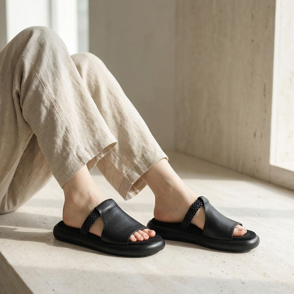Chic women's Palermo open-toe slides, offering effortless style and all-day comfort.