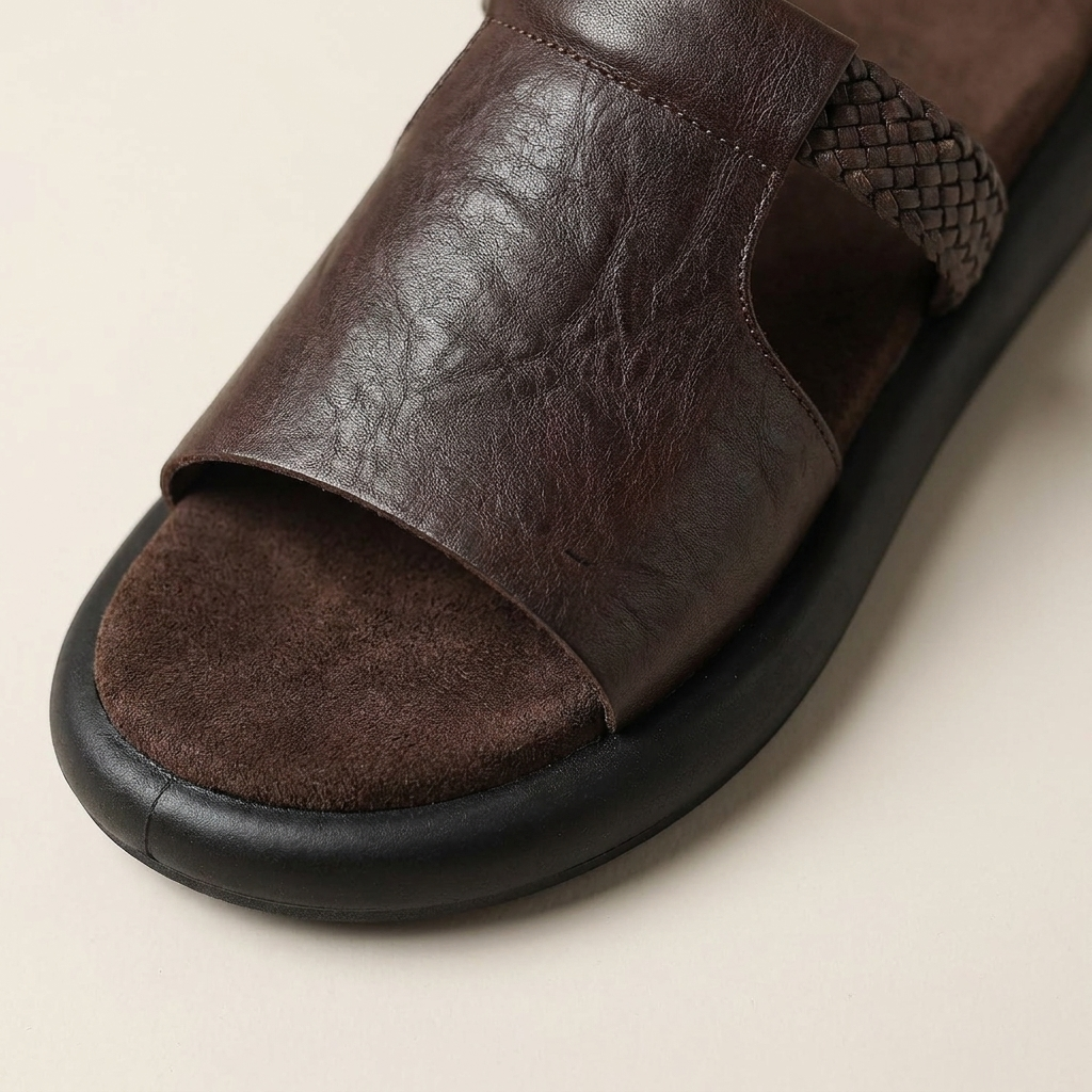 Palermo women's open-toe flats, stylish & comfortable slip-on slides for summer.