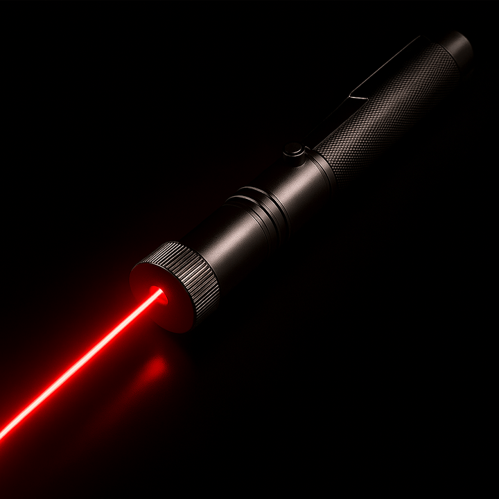 Bright green high-power laser pointer, adjustable focus, ideal for presentations, stargazing & outdoor adventures.