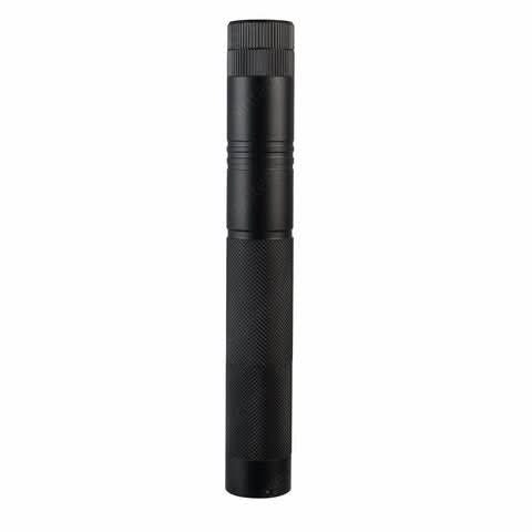 Durable metal housing high-power laser pointer, rechargeable with USB charging & safety lock for secure use.
