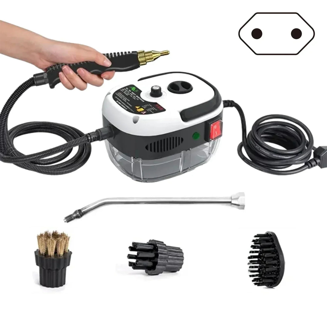Deep clean your home with this high-pressure steam cleaner. 6 settings provide versatile, chemical-free sanitization.