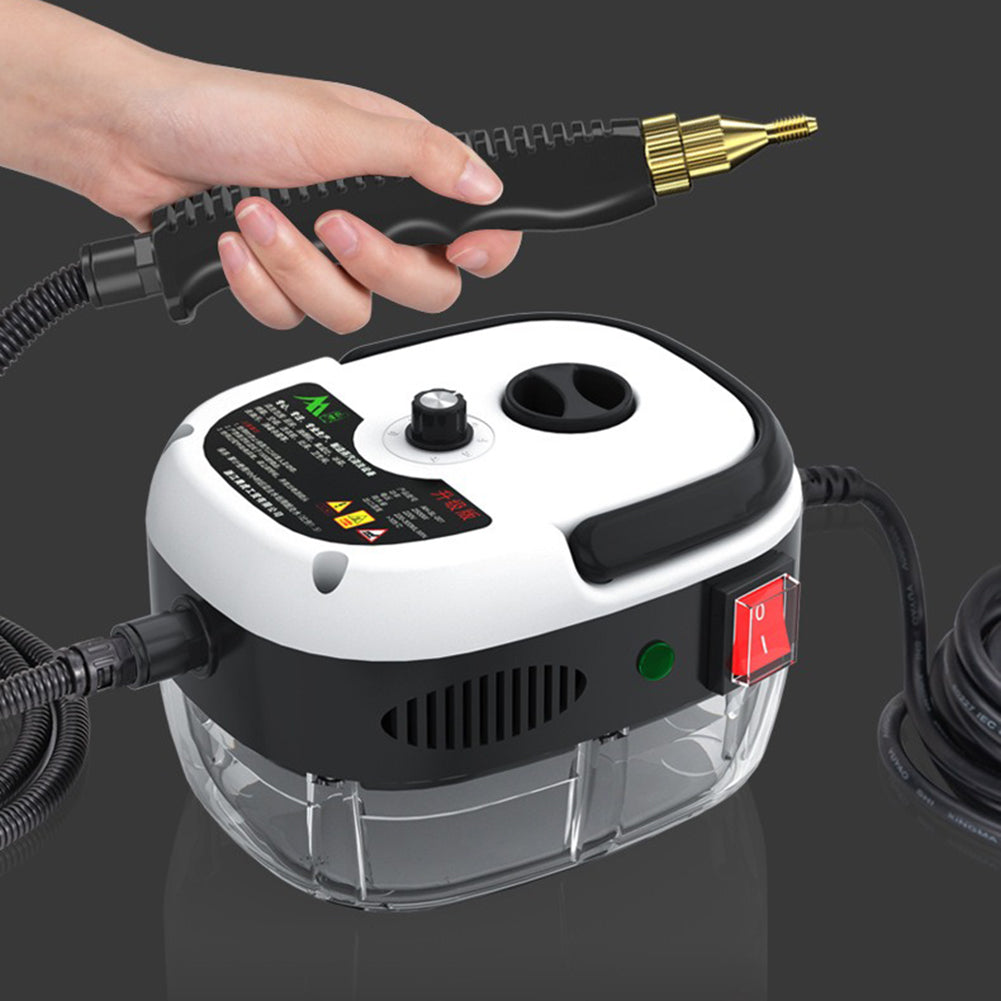Powerful home steam cleaner sanitizes surfaces using high-pressure steam. Great for deep, chemical-free cleaning.