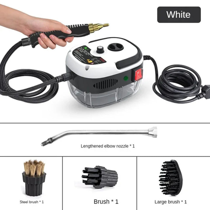 Experience powerful, deep cleaning with this 6-setting high-pressure steam cleaner for a sparkling clean home.