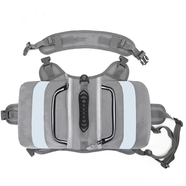 Adjustable dog buoyancy vest, reflective & waterproof, crucial for pet safety in water.