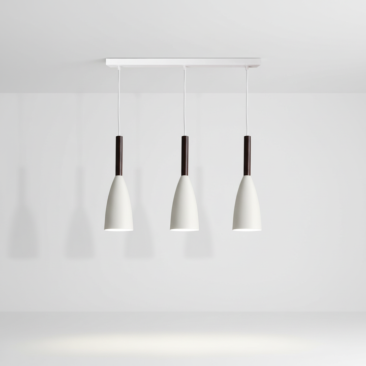 Home decor triple pendant light with elegant Scandinavian and modern design elements. ScandiBeam.