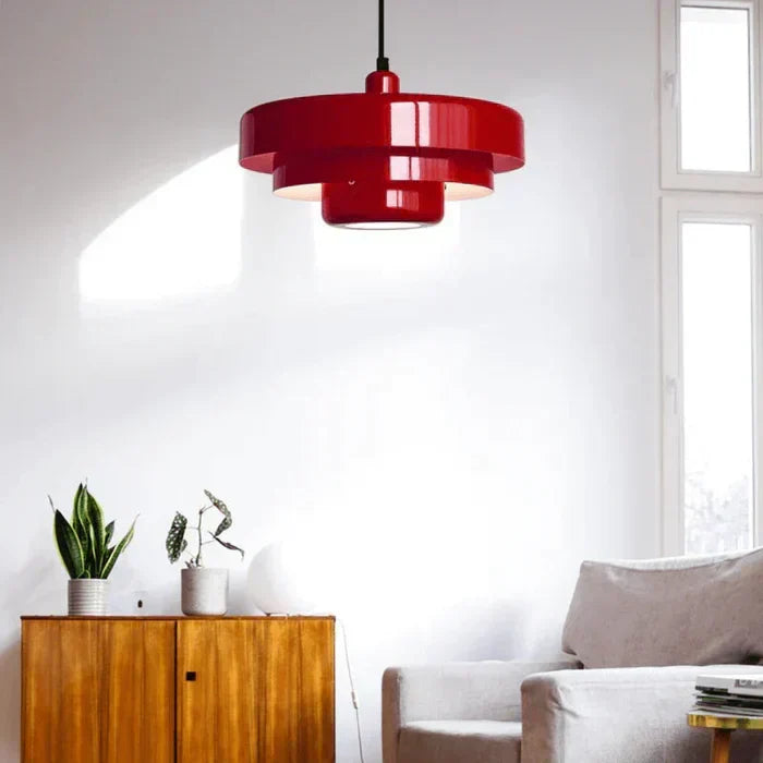 Dome-shaped vintage LED pendant light. A timeless retro design for elegant home ceiling decor.