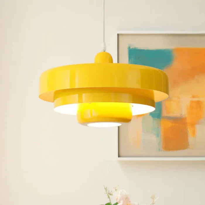Industrial vintage LED pendant light. Retro home decor ceiling lamp, enhancing any room's aesthetic.
