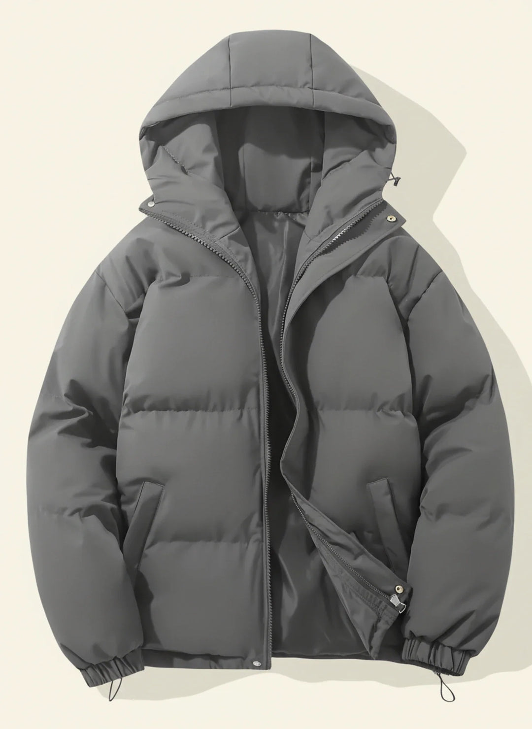 Stay warm in this women's hooded puffer jacket, a cozy and stylish winter coat for ladies.