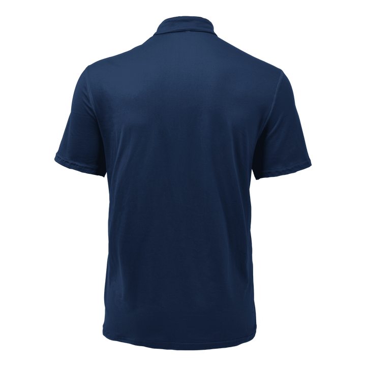 Classic men's henley t-shirt with distinctive button placket detail, casual.