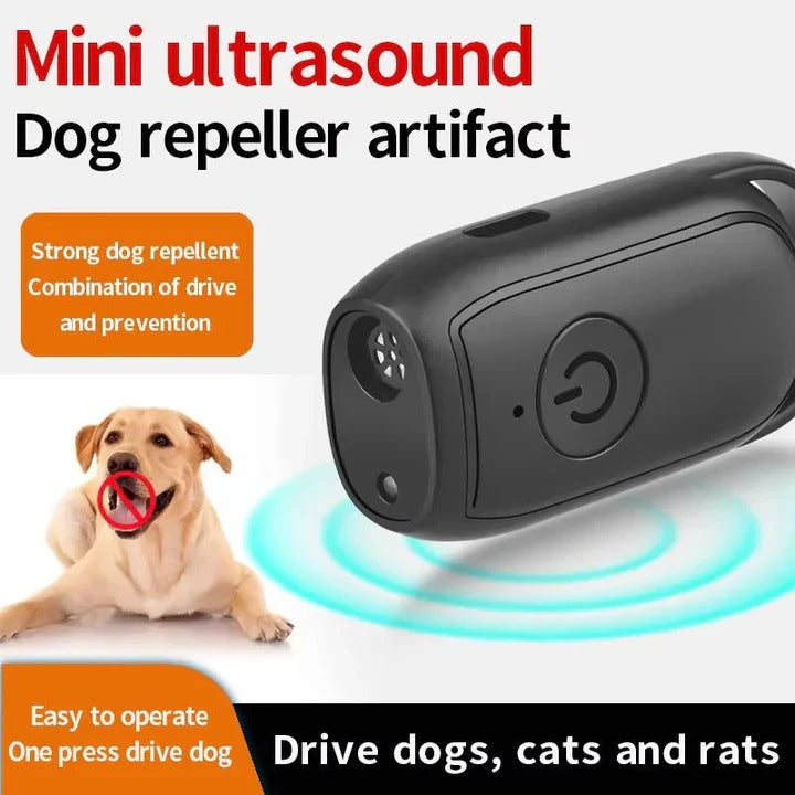 Easy-to-use portable ultrasonic dog repellent for behavior control & anti-barking. Essential pet safety device.