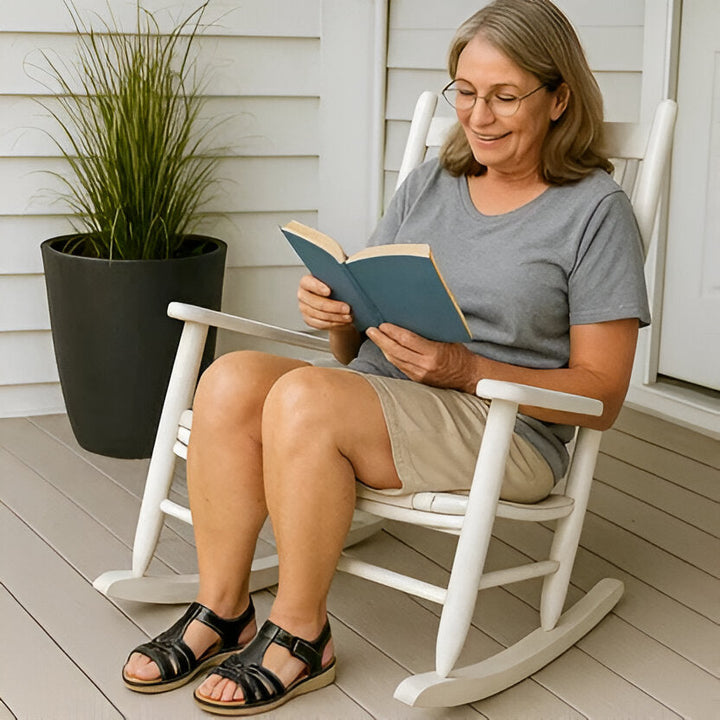 Ergonomic women's sandals, providing arch support and comfort for extended wear & travel.