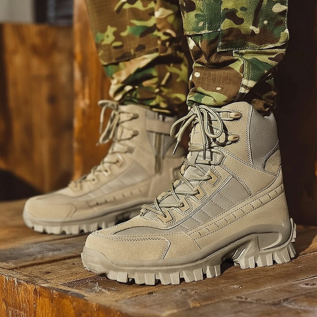 Men's lace-up winter boots for cold weather. Durable, warm, comfortable, and perfect for outdoor adventures.