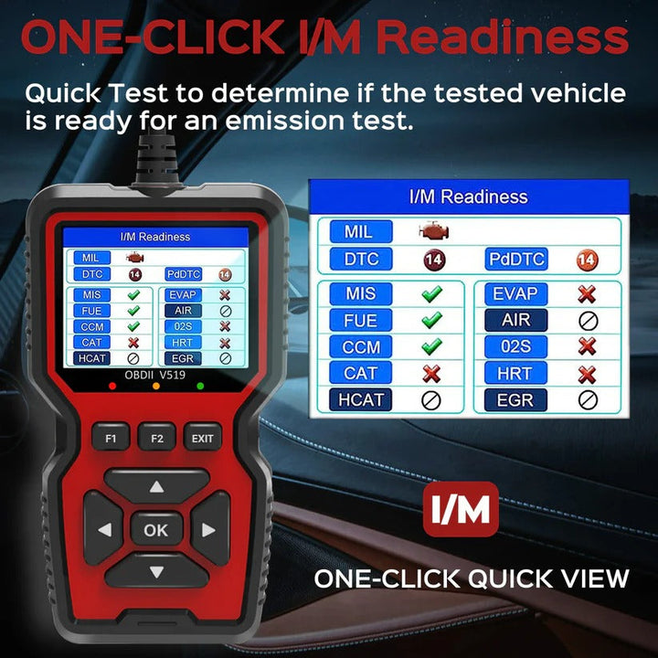Auto OBD2 code reader & diagnostic scanner to clear check engine light & find car issues.
