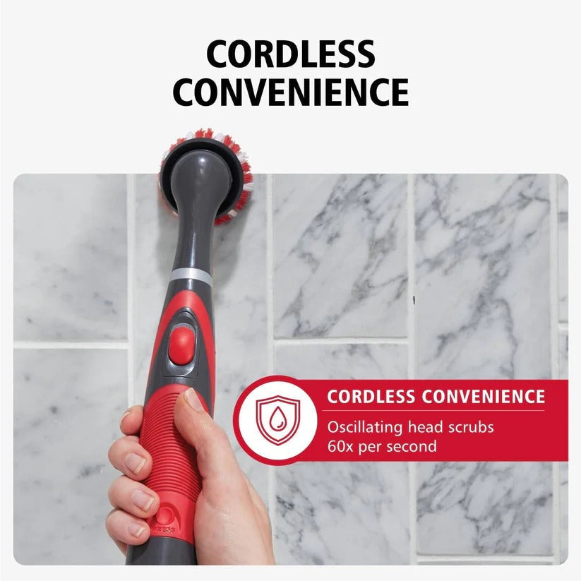18-piece cordless electric scrubber kit with attachments for all household deep cleaning tasks. Easy to use.