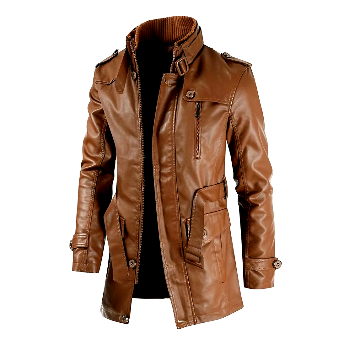 Men's stylish black lightweight jacket, perfect for casual outerwear & modern fashion. Features a sleek zipper.