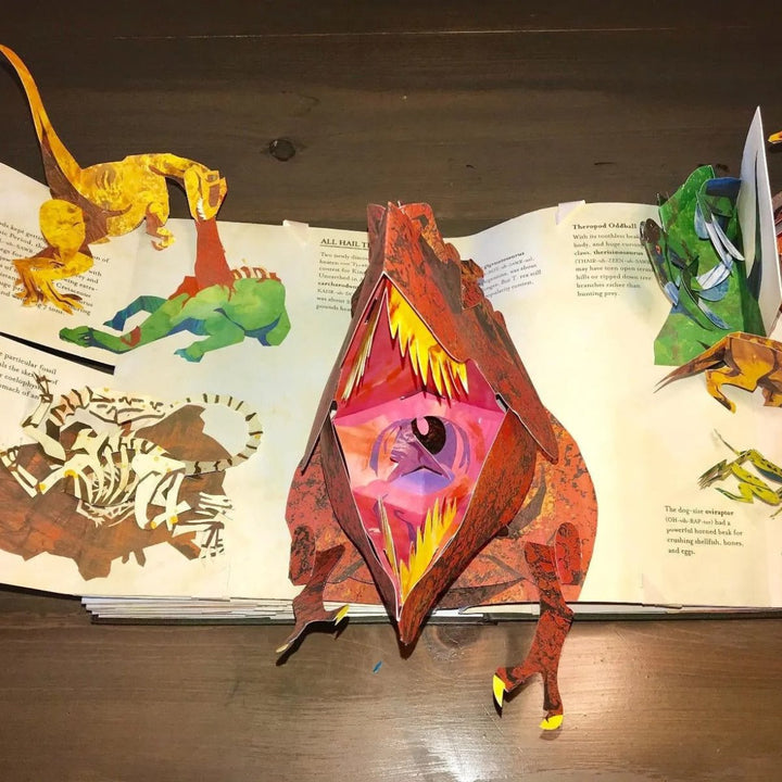 Interactive 3D pop-up dinosaur book. Educational learning gift for boys & girls with fascinating prehistoric facts.