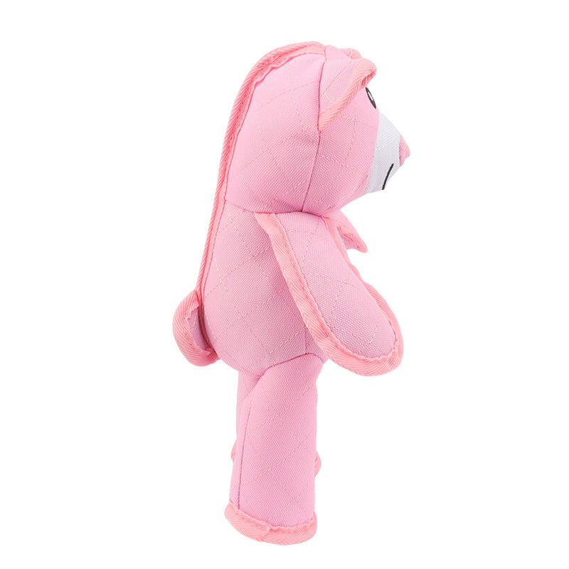 Reliable chew toy for dogs, bear design, built to withstand heavy chewing.