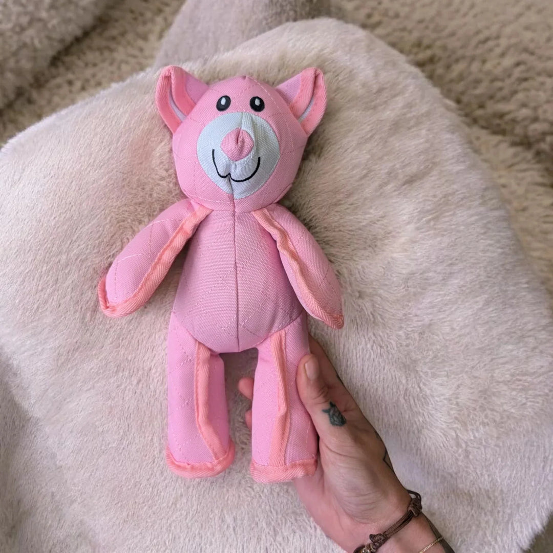 Pet supplies: Indestructible bear dog toy, aids in dental hygiene for heavy chewers.