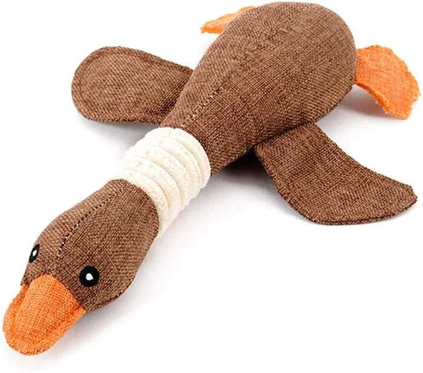 Durable pet supplies: Indestructible goose dog toy, perfect for strong chewers.