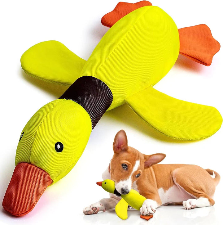 Pet supplies: Indestructible plush goose toy for heavy chewers, promoting healthy teeth.