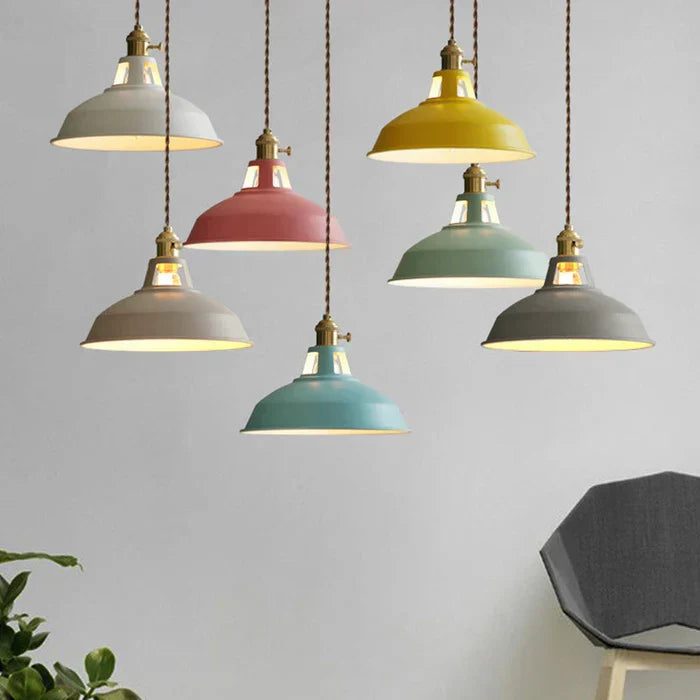 Retro industrial ceiling light, durable metal construction, enhancing any space.