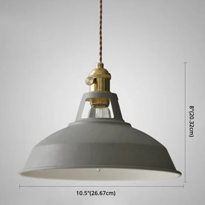Durable metal industrial lamp, perfect for both kitchen and dining room lighting decor.