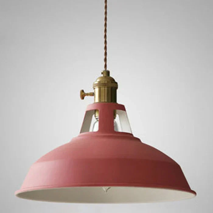 Unique retro pendant light, black iron finish, enhancing modern industrial decor.