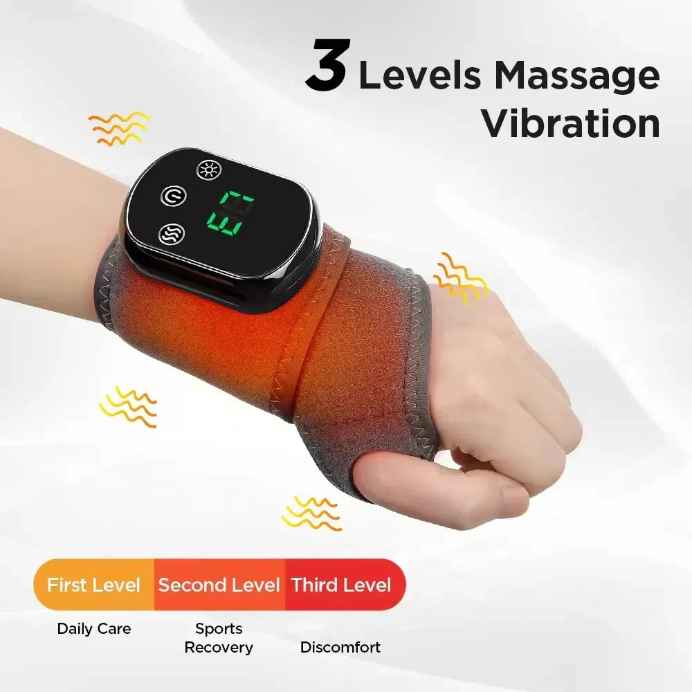 Portable infrared massager delivering vibration therapy for joint comfort.