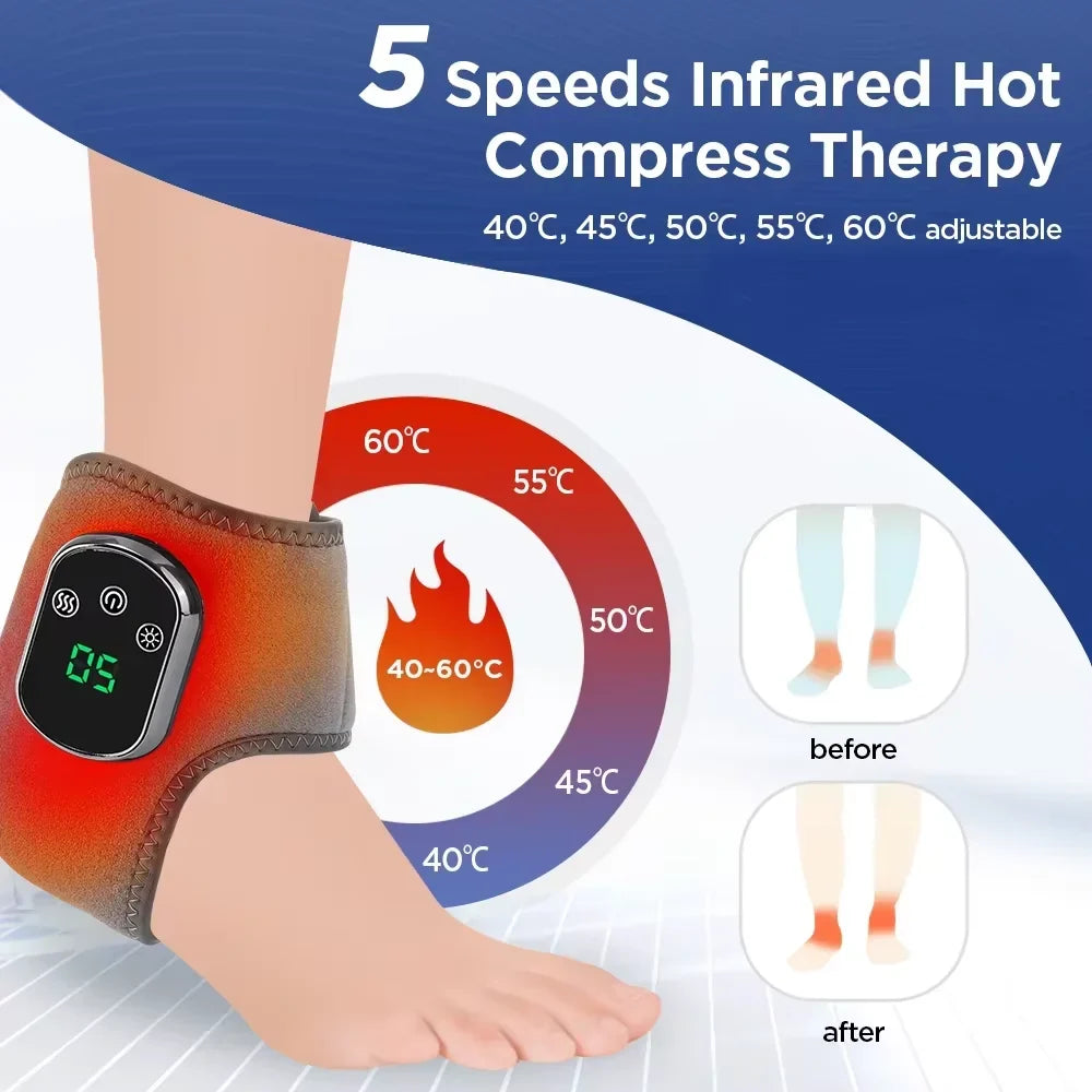 Portable infrared hot compress device offering pain management & support.