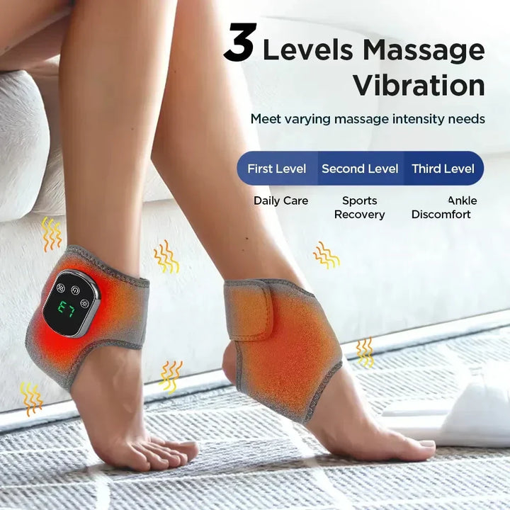 Wrist support & ankle brace with hot compress and infrared for joint comfort.