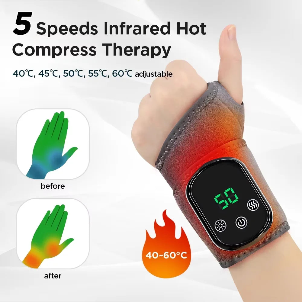Infrared hot compress massager, ideal for pain management and muscle recovery.
