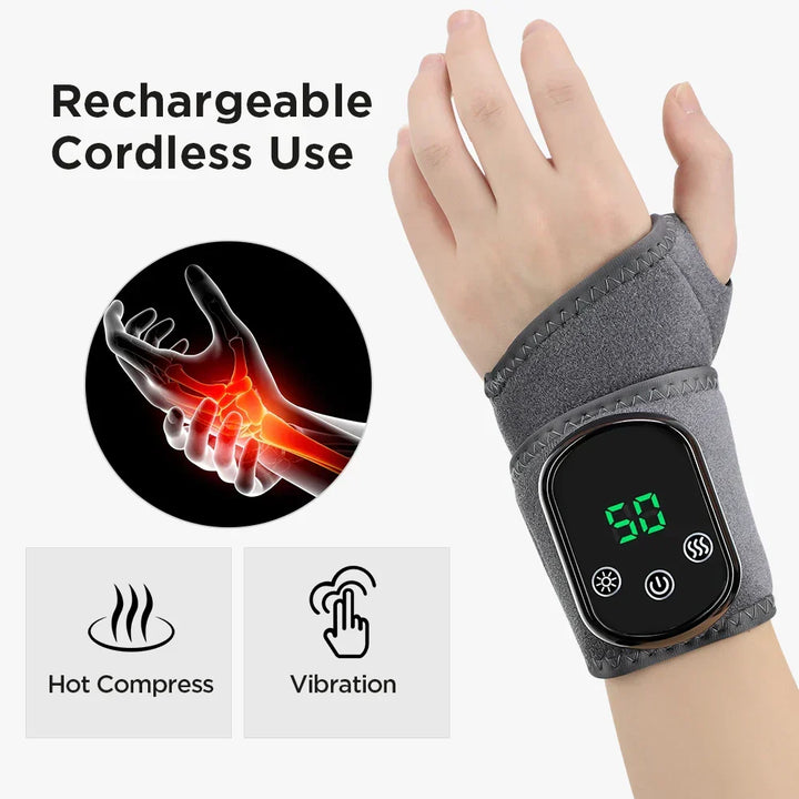Electronic hot compress massager for effective ankle and wrist pain relief.