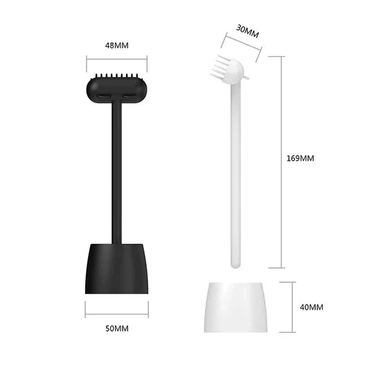 Silicone dog brush designed for comfortable grooming and stimulating pet's skin