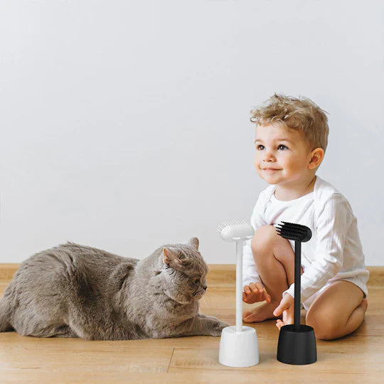 Multi-functional pet care brush providing both deshedding and massage benefits