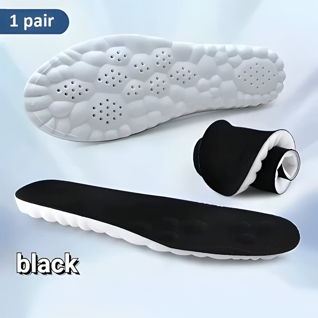 Cloud technology shoe inserts with arch support for pain relief & comfort; super soft walking & athletic insoles.