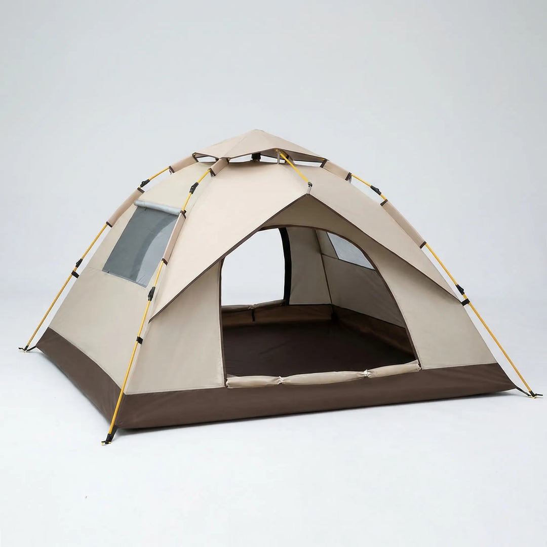 Compact instant pop-up dome tent for camping, hiking, & travel. Quick setup, waterproof & UV protection shelter.
