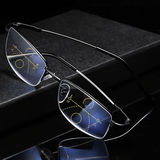 Intelligent progressive reading glasses, multifocal eyewear for all ages, comfortable & lightweight.