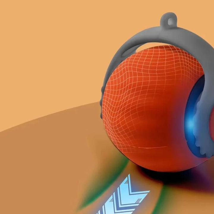 Blue interactive automatic cat toy ball, providing endless fun and pet exercise.