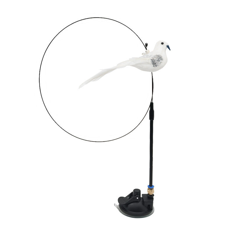 Feline enrichment interactive bird cat toy, essential for active cats' playtime.