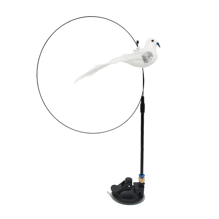 Feline enrichment interactive bird cat toy, essential for active cats' playtime.