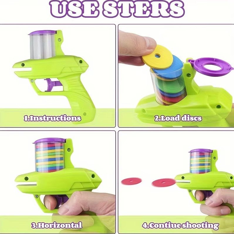 Interactive Cat Disc Launcher Toy on a wooden floor, ready for feline play & exercise