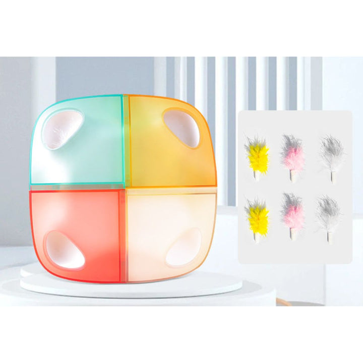 Innovative hide and seek cat toy with bouncy spring heads, keeping kittens entertained for hours