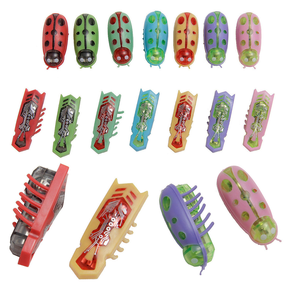 Battery-operated cat toy designed as an insect, offering engaging playtime for feline entertainment.