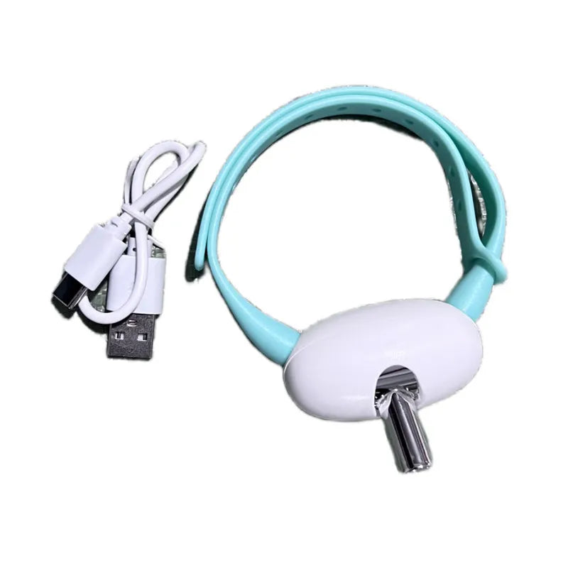 Hand holding a sleek laser pointer for cats, ideal for interactive playtime and pet exercise